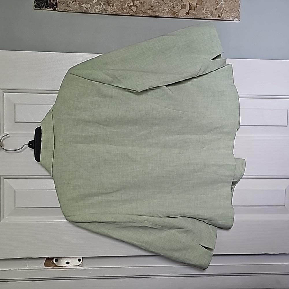 Sag Harbor Light Green Jacket Woman's Size 10P - Picture 11 of 12